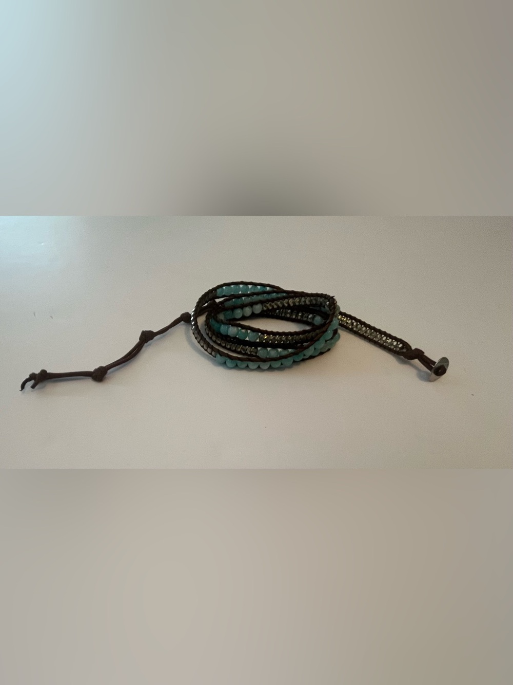 Women’s/Men’s Turquoise Wrap Beaded Bracelet - Casual Wrap & or a Necklace. 34in